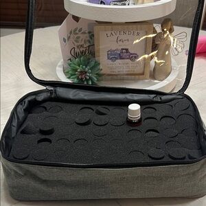 Gray Essential Oil Carrying Case - Holds 60 Bottles
